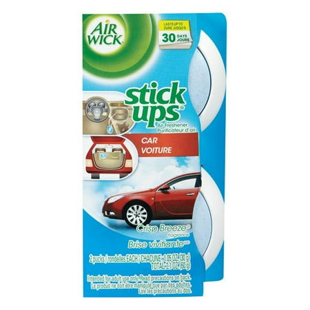 Reckitt Benckiser 6233885823 Air Wick Stick Ups Car Air Freshener - Pack of 12