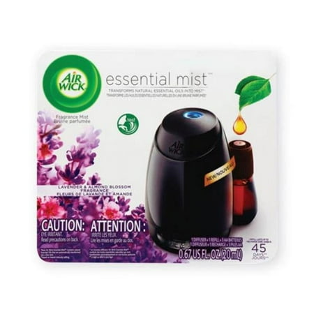 Reckitt Benckiser Lavender & Almond Blossom Essential Mist Starter Kit, Black