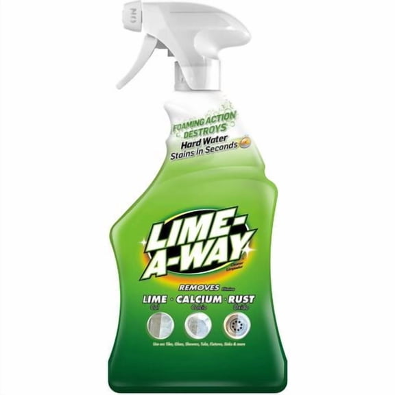 (6 pack) Lime-A-Way Hard Water Stain Remover Spray, Removes Lime, Calcium & Rust in Seconds, Bathroom Cleaner, 22 fl oz
