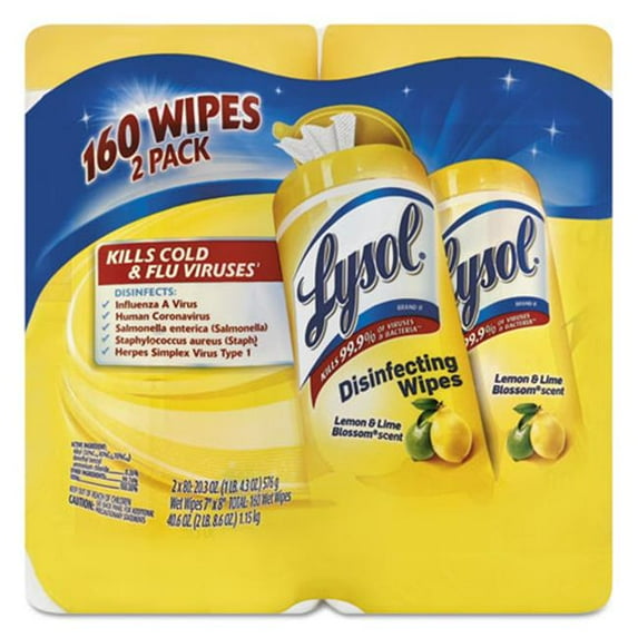 Reckitt Benckiser Professional Disinfecting Wipes- Lemon & Lime Blossom