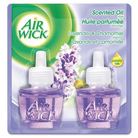 Reckitt Benckiser Scented Oil Refill, Lavender & Chamomile, .67oz, 2-Pack