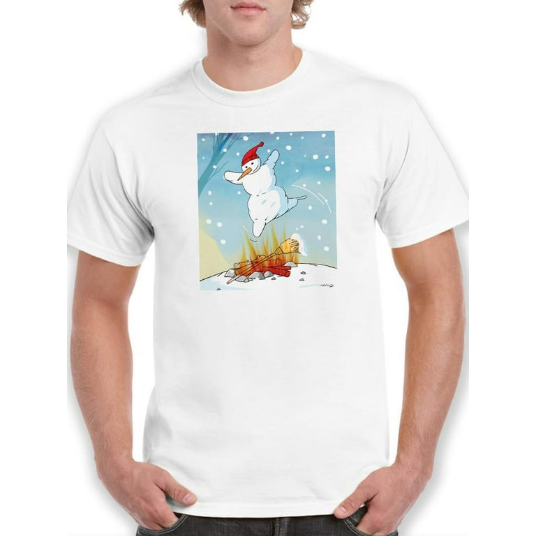 Reckless Snowman T Shirt Men Hicabi De Merc Designs Male x Large