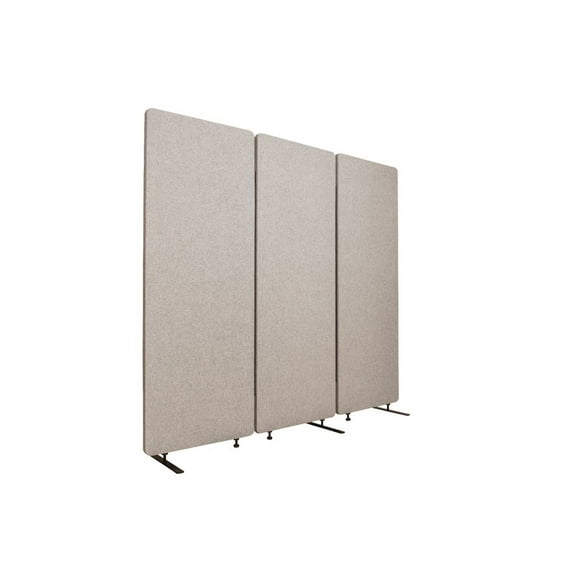 Reclaim Acoustic Room Dividers - 3 Pack of Panels in Misty Gray
