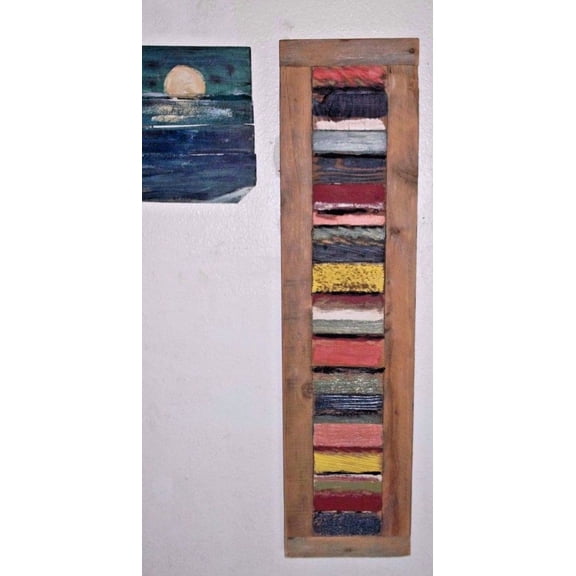 Reclaimed Barn Wood Urban Chic Modern Abstract Wood Wall Art Trending NYC Loft