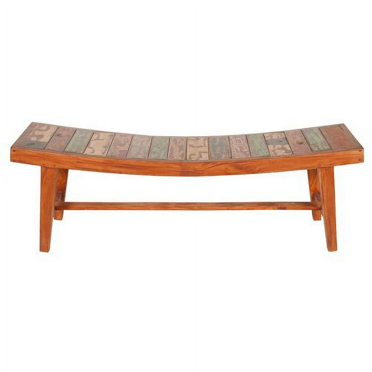 Reclaimed Boat Wood Bench Walmart