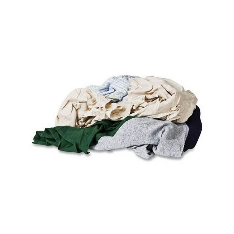 Reclaimed Color T-Shirt Rags, Assorted, 125/Box Reclaimed Color T-Shirt Rags, Assorted, 125/Box