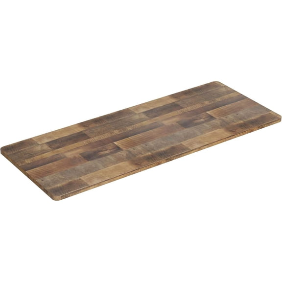 Reclaimed Wood 60 x 24 Inch Solid One-Piece Desk Top for Sit-to-Stand and Standard Desk Frames