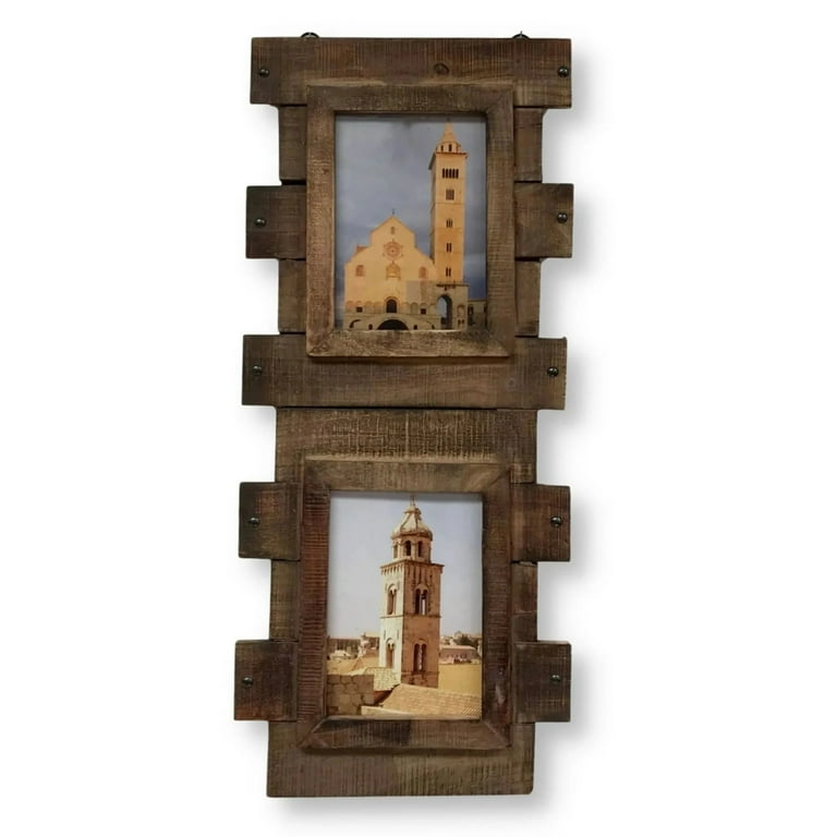 5x7 Picture Double 2024 Frame Reclaimed Wood