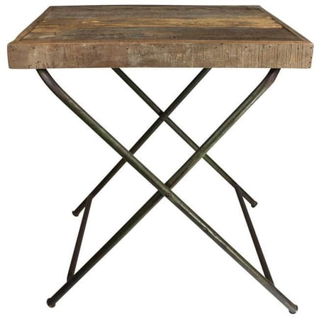 Reclaimed Wood Folding Table, Natural