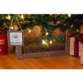 thumbnail image 1 of Reclaimed Wood Tree Collar or Box – Rustic Tree Skirt Replacement Blocks Kids & Pets, Adds Farmhouse Charm to Christmas Decor – Natural, Hook-&-Loop Strip Panels by BarnwoodUSA, 37x27 in., Gray, 1 of 8