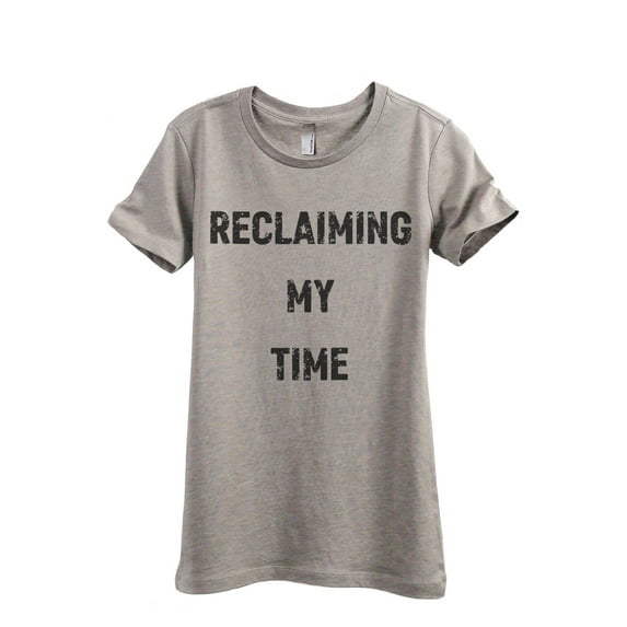 Reclaiming My Time Women's Fashion Relaxed T-Shirt Tee Heather Tan Small