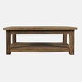 thumbnail image 1 of Reclamation 50" Rustic Reclaimed Solid Wood Coffee Table with Storage Shelf, 1 of 8