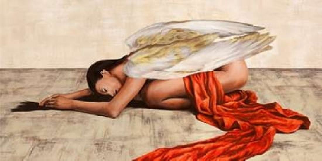 Reclined Angel (detail) Canvas Art - Sonya Duval (10 x 20)