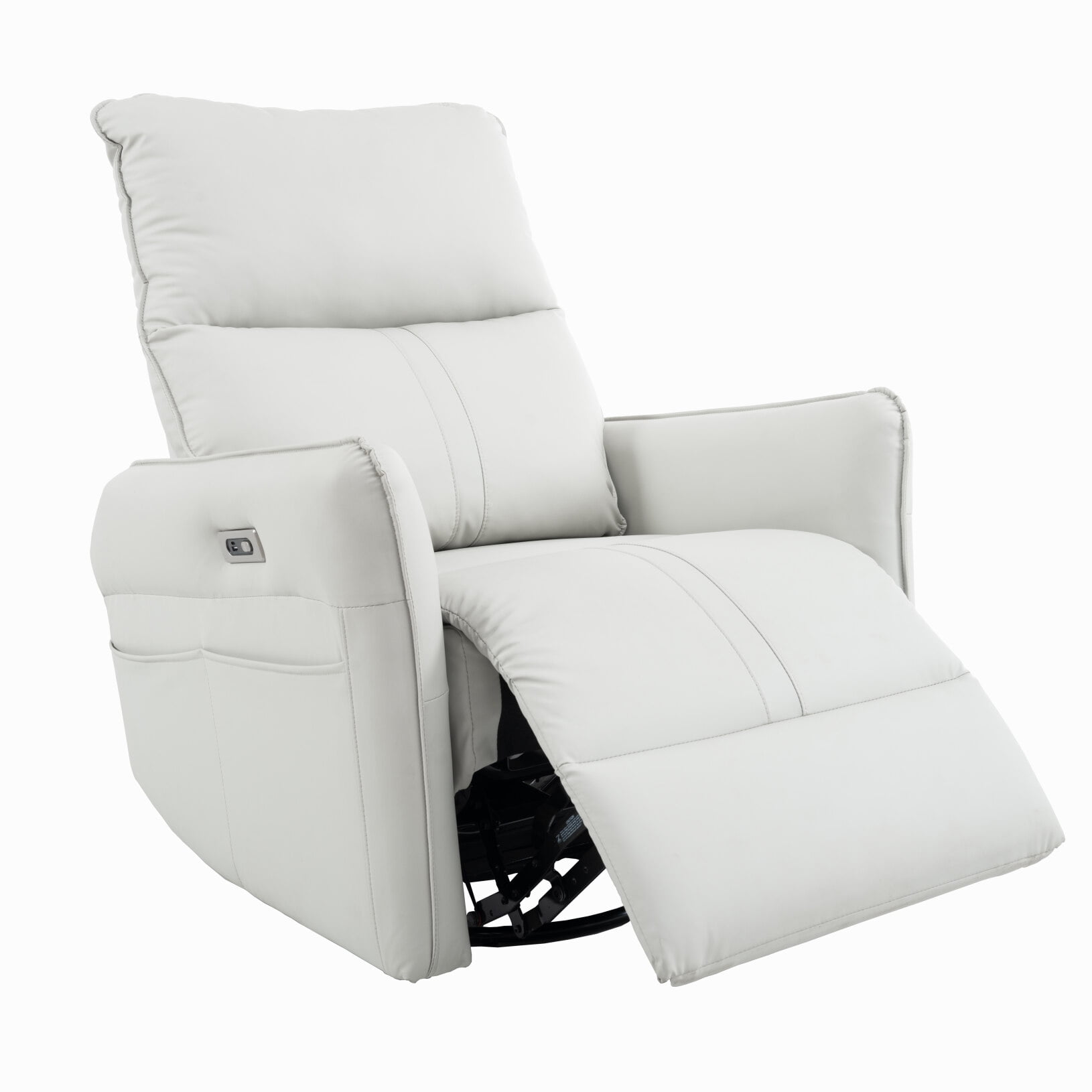Recliner Chair, 270° Power Swivel Rocker Recliner Chair with USB Ports