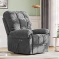 thumbnail image 1 of Recliner Chair,Corduroy Electric Ergonomic Adjustable Power Recliner with USB Ports Single Sofa,Grey, 1 of 11