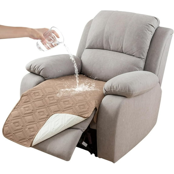 Recliner Chair Covers, 100% Waterproof Anti-Slip Recliner Cover Dog Chair Cover Furniture Protector, Chair Sofa Slipcover for Pets Dogs(Camel)