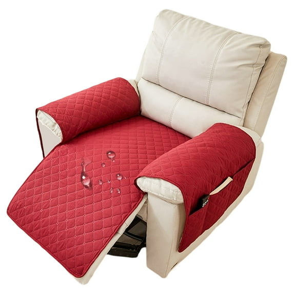 Recliner Chair Covers Non Slip Chair Covers Recliner Seat Cover with Arms, Washable Recliner Covers for Reclining Chair with Pocket, Covers for Recliner Chair-68*41"