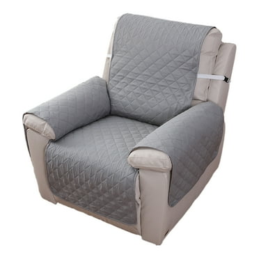 Recliner Chair Covers Sofa Slipcover Water Resistant Couch Cover Furniture Protector with Elastic Straps for Kids, Pets