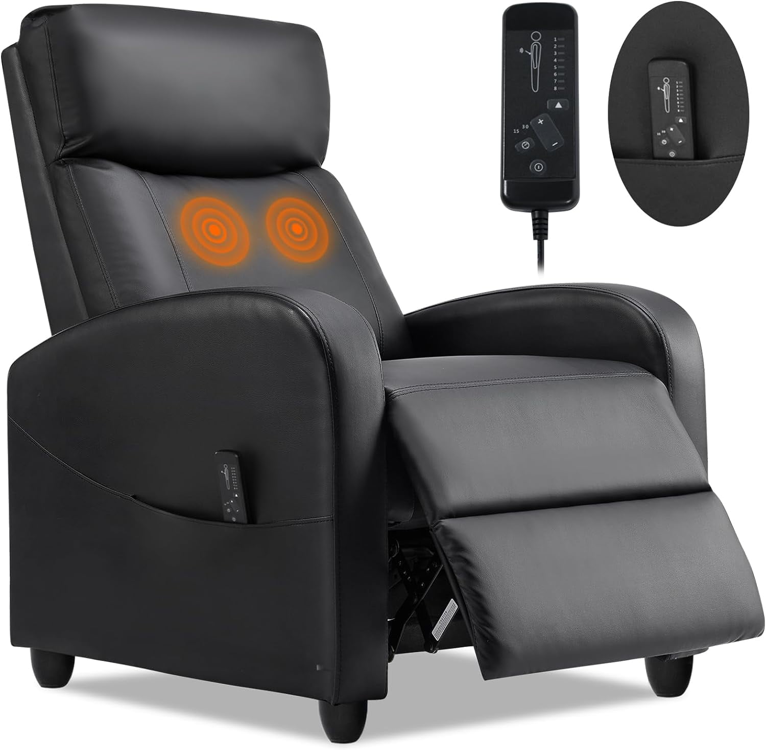 Recliner Chair for Living Room, Fabric Recliner Sofa Home Theater
