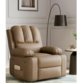 thumbnail image 1 of Recliner Chair, Swivel Rocker Recliners, Massage and Heat Reclining Chair, Reclining Sofa with Side Pockets for Living Room, Bedroom, 1 of 8