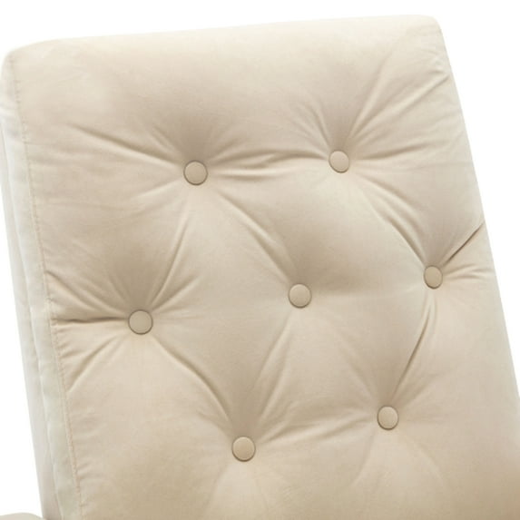 Recliner Chair, With A Robust Frame Comfy Lazy Chair - Side Pocket For Storage, 29.11 In Package Depth, High Back Support, Beige Fabric