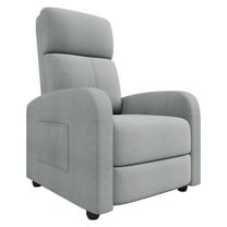 Recliner Chair for Adults, Adjustable Single Sofa, Enhanced with Side Pocket, Tall Back, Wide Arms & Padded Seat, Home Seating for Living Room