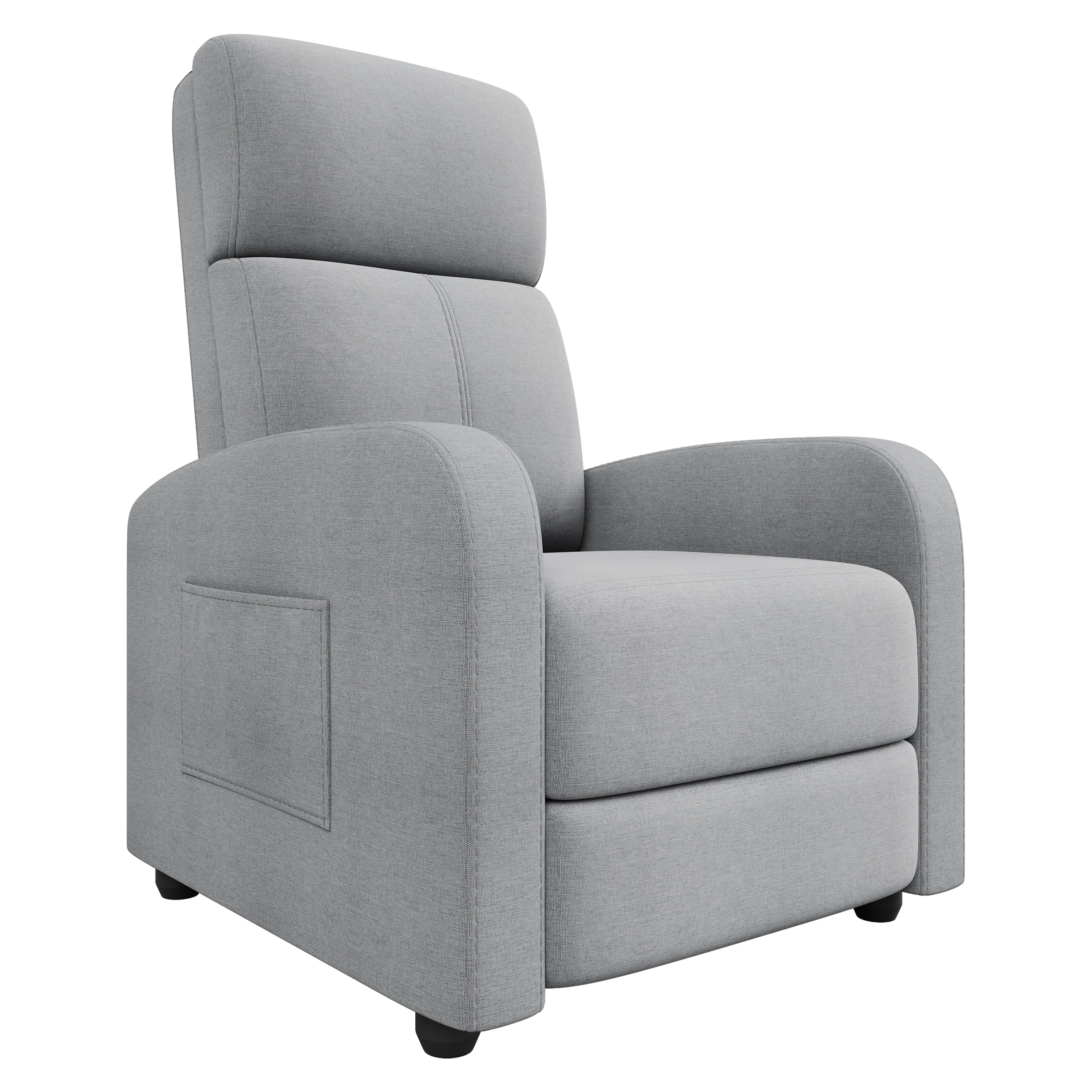 Recliner Chair for Adults, Small Lazy Recliner Ergonomic Adjustable ...