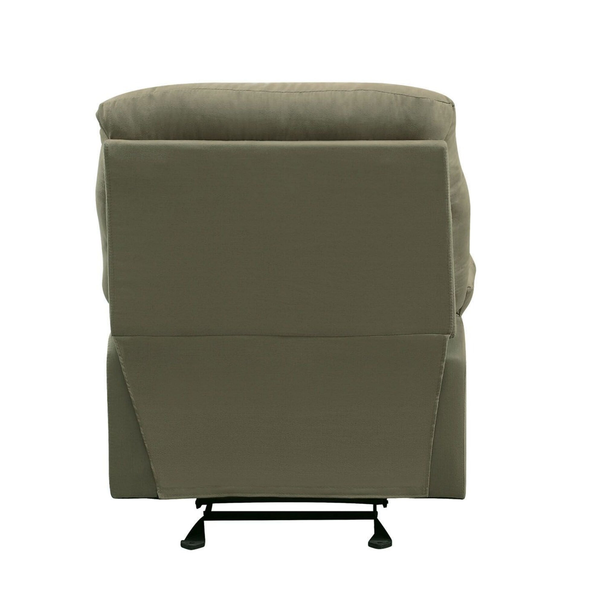 Sage Microfiber Recliner with Massage and Wood Frame