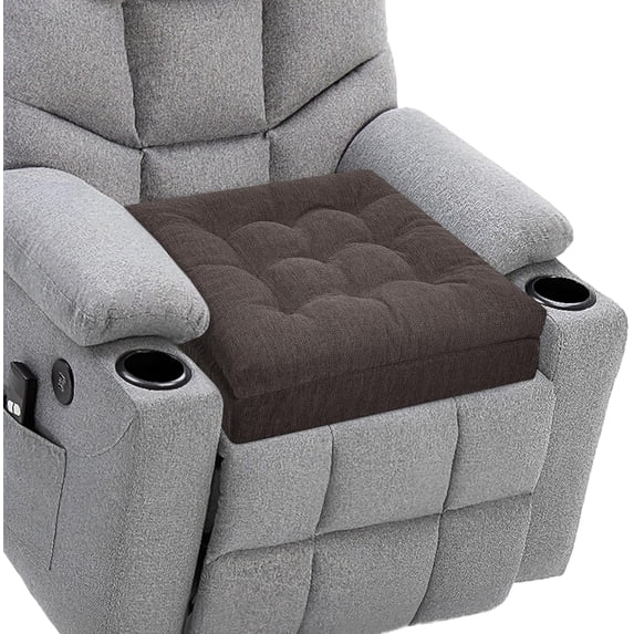 Recliner Cushions for , 20x20x4 Inch Thick Chair Cushion for Users Design Soft Tufted Dual Layer Booster Seat Cushions for Seniors Recliner Risers Taupe 1P