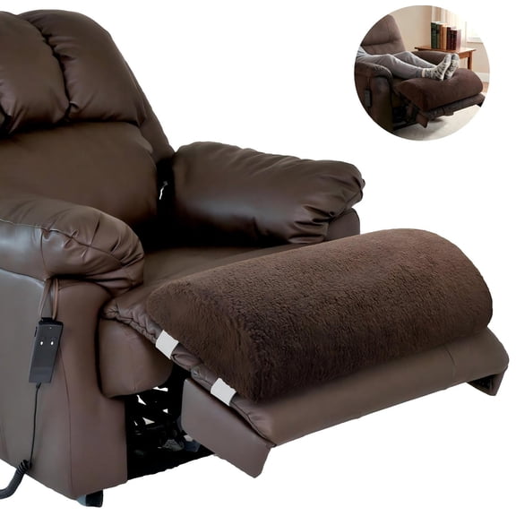 Memory Foam Leg Support Pillow for Recliner – Soft Sherpa Bolster Cushion for Legs, Back & Lumbar, Half Roll Pillow for Bed Sofa