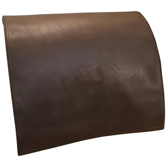 Recliner Headrest Cover,PU Leather Protector for Sofa & Chair Headrests,Scratch & Stain Resistant,Easy to Install,Brown (17" x 27.2")