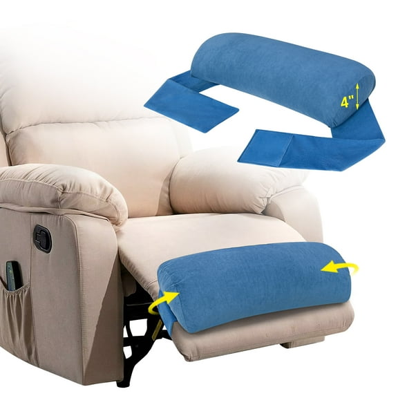 Recliner Leg Rest Cushion  Crescent-Shaped Footrest Pillow for Foot, Head, Neck, and Lumbar Support, Soft Cotton Fill, Non-Slip, Adjustable, Easy to Clean