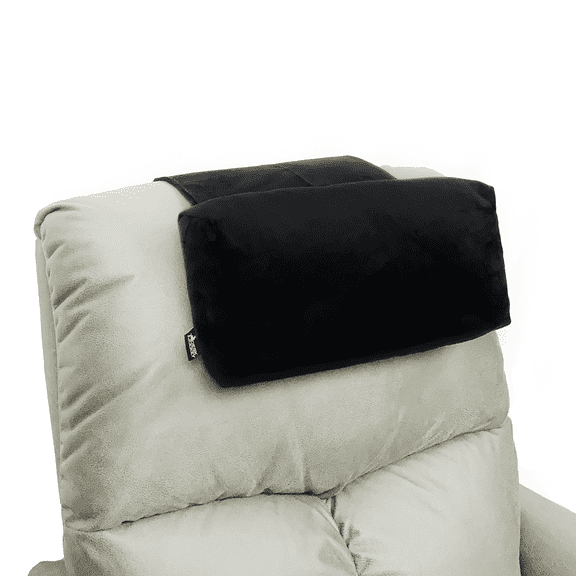 Recliner Neck Pillow Memory Foam Headrest Cushion for Neck Pain Relief and Cervical Support - Ergonomic Design Alleviates Muscle Stiffness and Ensures (Black)