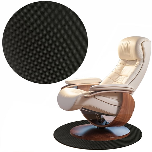 Recliner Pads for Hardwood Floors, Chair Recliner Floor Protector Keep Furniture from Sliding, Under Chair Floor Protector Rubber mats for Floor Furniture Grippers for Hardwood Floors 27.5in