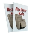 thumbnail image 1 of Recliner Sale (2-PACK) 24" x 36" Plastic Signs | Sign Insert 4mm Corrugated Plastic Signs Storefront Window Poster, 1 of 2