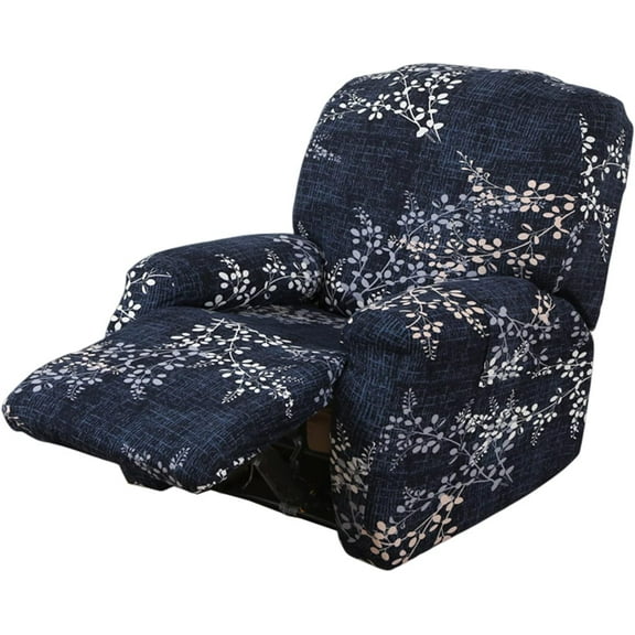 Recliner Slipcovers 4-Pieces Recliner Covers Recliner Couch Covers Recliner Chair Cover Non Slip Reclining Slipcovers with Storage Pockets Furniture Protector for Living Room