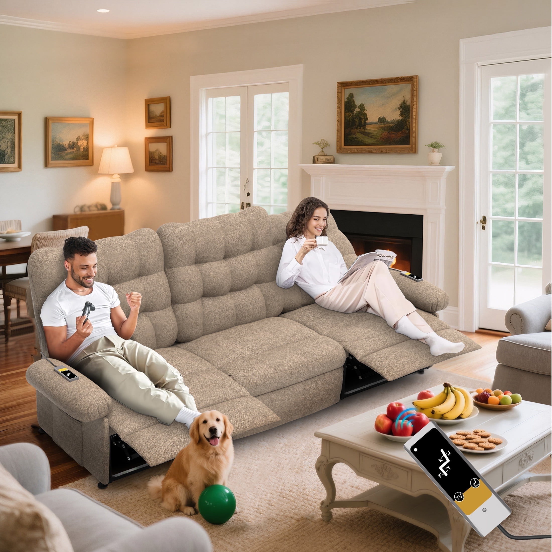 HSUNNS Recliner Sofa Couch Set, Seat Electric Recliner India Ubuy