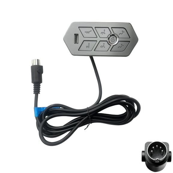 Recliner Sofa Emomo 7 Button 5 Pin Switch Hand Control Model TRGIN Replacement with USB