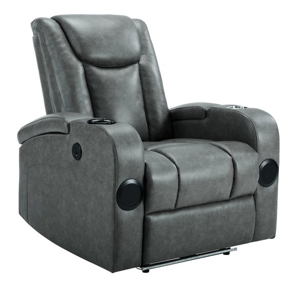 Recliner Sofa with Power Recline, Electric Adjustable Split Back, USB ...