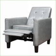 thumbnail image 1 of Recliners, 26.75” Wide Modern Manual Push Back Recliner | Dark Gray Faux Leather, 1 of 11