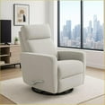 thumbnail image 1 of Recliners, Man Wah Gellar Modern Manual Swivel Recliner with 360 LBS Capacity | Granite | Polyester, 1 of 7