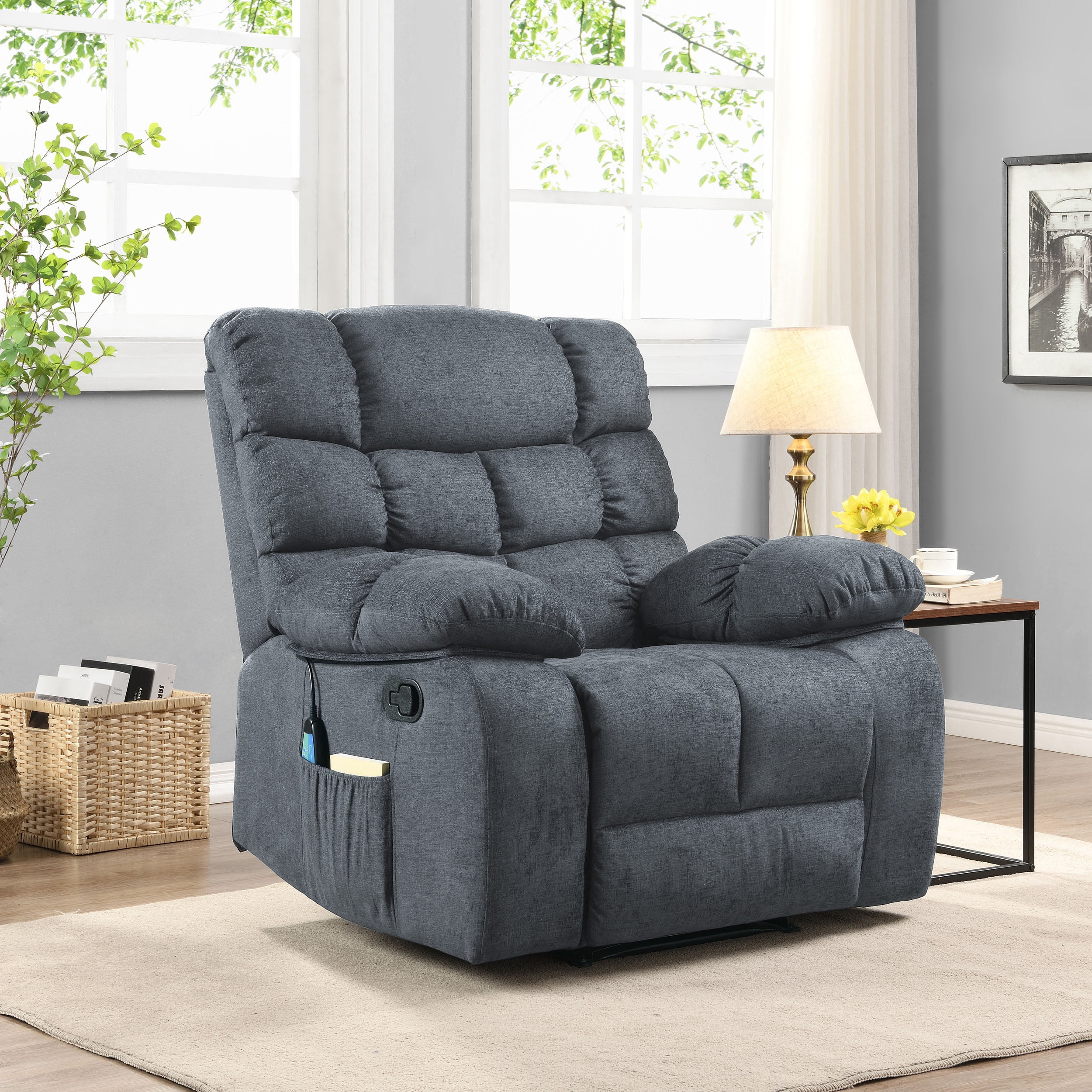 Recliners and Massage Chairs, MASSAGE RECLINER, Charcoal Massage ...
