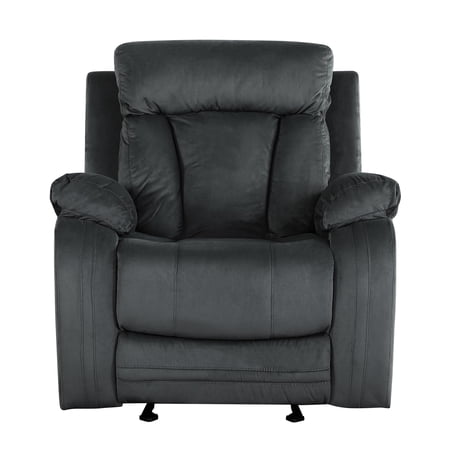 Reclining Chair | Ideal for Relaxing at Home with Lumbar Support | Kiln-dried Hardwood Frame & Microfiber Fabric | Eases Back Fatigue
