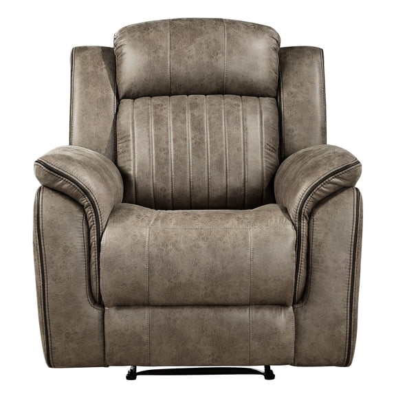 Reclining Chair | Tab Pull Recline for Living Room Comfort | High - density Padding for Softness | Removable Seat Backs