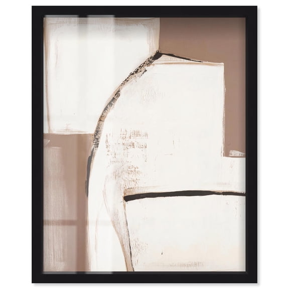 Reclining Form IV Shadowbox Print Brown Wall Decor by Art Remedy, Black Frame, 16 x 20