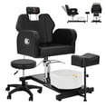 thumbnail image 1 of FAYEAN No Plumbing Pedicure Station with Adjustable Height, 360° Swivel Stool and Footrest for Nail Salon, 1 of 9