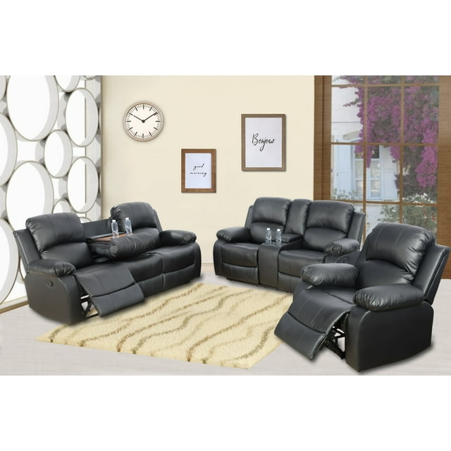 Reclining Sofa Loveseat Chair Set Living Room SET