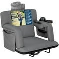 thumbnail image 1 of Reclining Stadium Seats for Bleachers with Back Support  Wide Bleacher Chair Cushion, Armrests, Large Pockets, and Multiple Safety Features  Best Stadium Seat Chairs for Camping, Kayak Backs & More, 1 of 7