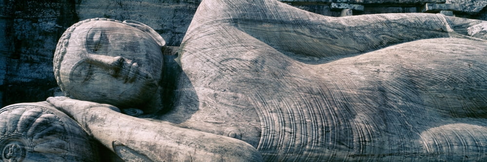 Reclining Stone Buddha Polonnaruwa Sri Lanka Canvas Art - Panoramic Images (36 x 12)