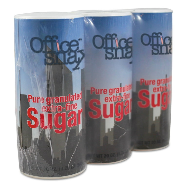 Reclosable Canister of Sugar, 20 oz, 3/Pack Reclosable Canister of Sugar, 20 oz, 3/Pack